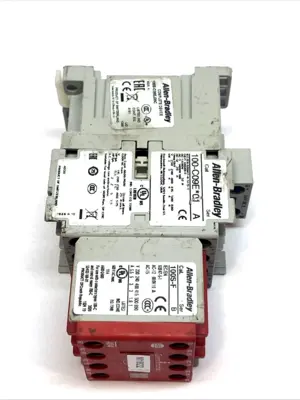USED ALLEN BRADLEY SAFETY CONTACTOR 9A 3P 24VDC COIL 0NO 5NC AUX SER. A