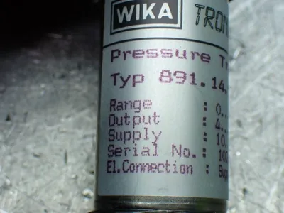Used WIKA 891.14.520 Pressure Transmitters Ohio US | HGR 24 #831546