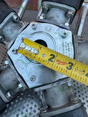 USED 5 ITT PURE FLO ADVANTAGE STAINLESS STEEL DIAPHRAGM VALVE W/ 1" SANITARY FITTING