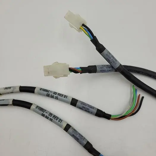 Used NIDEC NIDEC MOTOR POWER CABLE, AMP MATE N LOK CONNECTOR ON MOTOR END, FERRULES ON DRIVE END, 5 FT Cable & Wire | ND Industrial Surplus #1220519