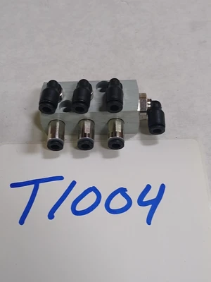 Pneumatic Push In Fitting Air Manifold Union (7 STATION)