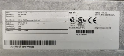USED ABB ACS550-U1-0649