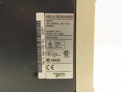 Schneider ABL-8REM24050 Regulated Switch Power Supply 100-240VAC 24V 5A