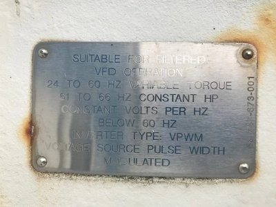 5000 hp Siemens AC Induction Motor
