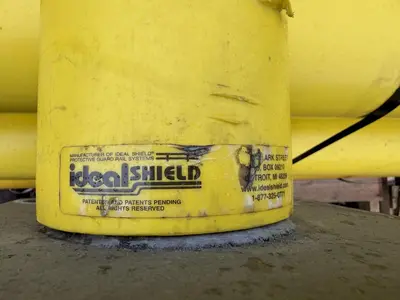 (20) 6' LONG x 36" HIGH IDEAL SHIELD TWO LINE PLASTIC COATED HEAVY DUTY GAURDRAIL BARRIER: YOBRO #24874