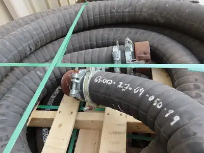 Jason 4470 Dry Bulk Material Suction Hose 4" ID x 49' Gum Rubber 75 PSI