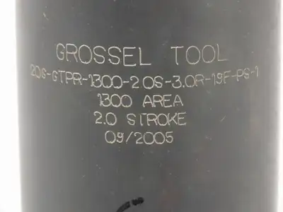 Grossel Tool Company Welding Machine Cylinder 2.0 Stroke 1300 Area