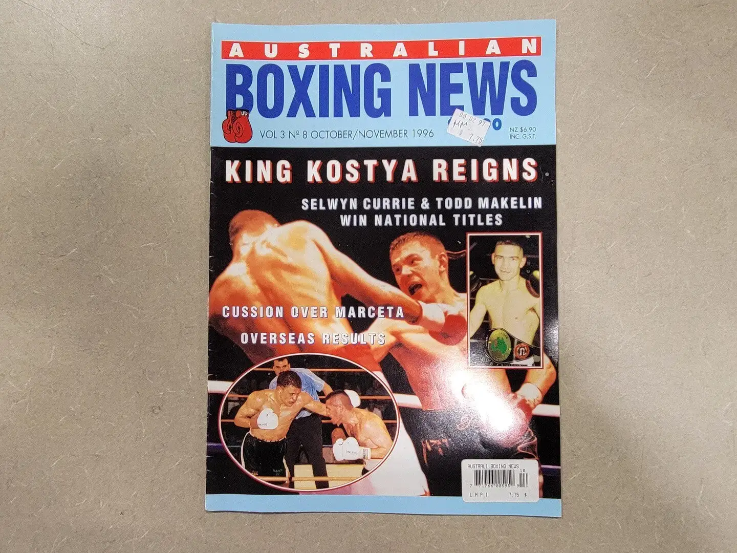 USED BOXING NEWS OCTOBER/ NOVEMBER 1996