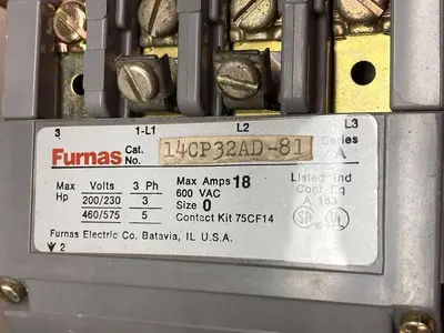 Used FURNAS 14CP32AD-81 Miscellaneous Equipment (Electrical & Power) Ohio US | Surplus Asset Holdings #1289430