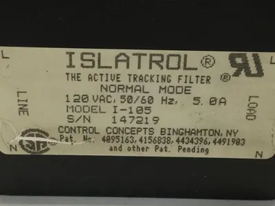USED ISLATROL I-105