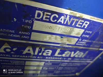 Alfa-Laval UVNX 414B-11G tricanter centrifuge, 316SS.