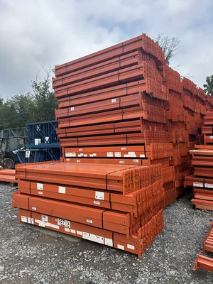 Interlake 8′ Tear Drop Pallet Rack Rails