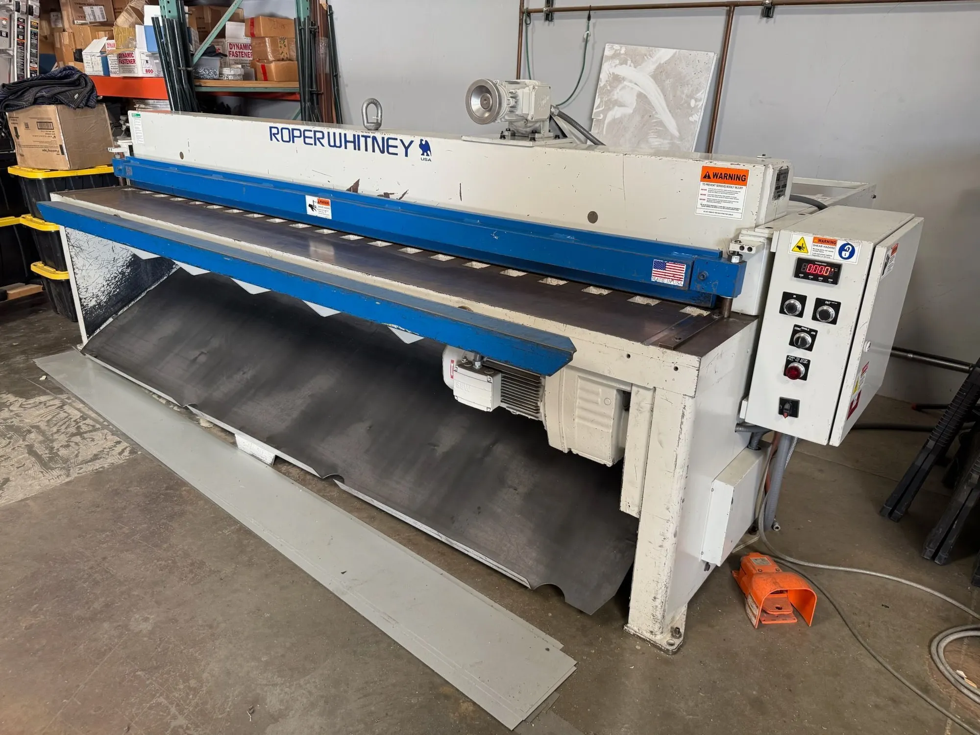 14 ga. x 10' Roper Whitney 10M14F Shear, 2013- Front Return