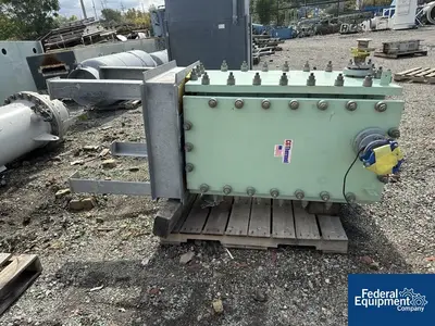 USED CG Thermal 150 Sq Ft CG Thermal Impervite Graphite Block Heat Exchanger, 100/100#