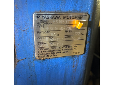 USED 2011 YASKAWA MOTOMAN MOTOMAN-ES165D