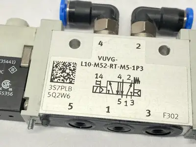 VUVG-L10-M52-RT-M5-1P3 | Festo  5/2-Way Solenoid Valve 24VDC - Used