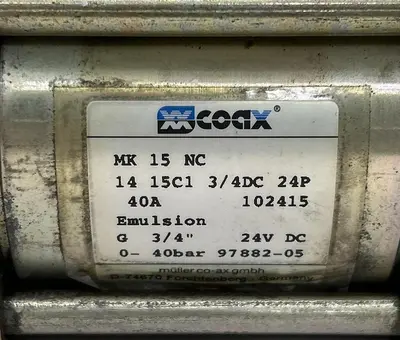 Used COAX MK15NC Pump & Valve Parts Ohio US | Surplus Asset Holdings #1241113