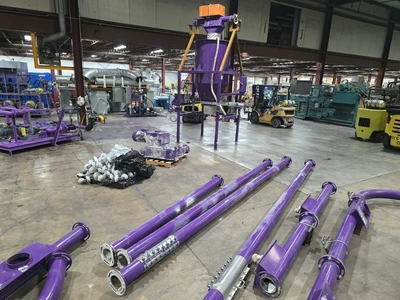 6" Diameter Hapman TubePro™  Drag Conveying System, 15 HP, New In 2020