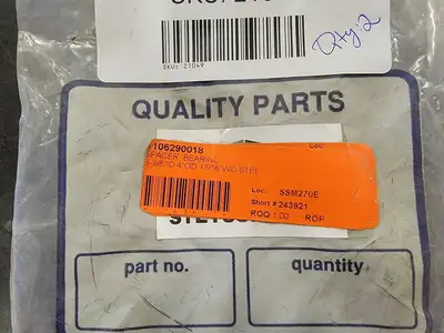 Spacer Bearing 3-3/8" ID 4" OD 13/16" WD 106290018