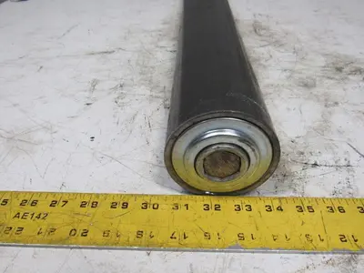 Heavy Duty Conveyor Gravity Roller 27"BFx3-1/2"Dia. Steel 1-1/16" Hex W/Shaft