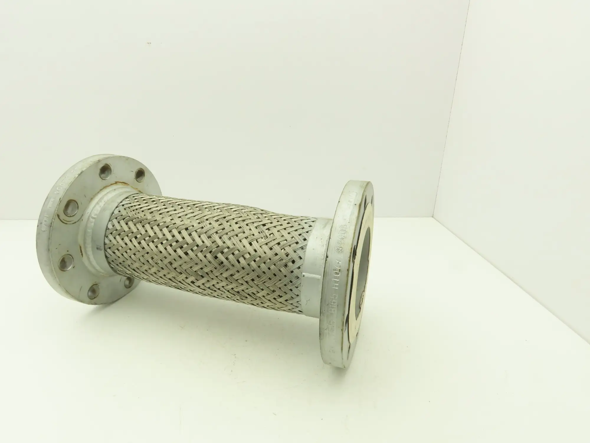 4"x 16" Steel Flanged Stainless Braided Flex Hose Pipe Expansion Joint 8-Bolt