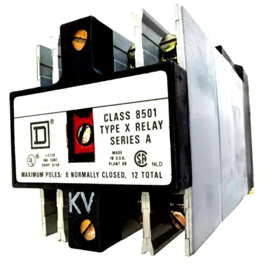 NEW SQUARE D 8501-X0-80 CONTROL RELAY SERIES A 120/110 110/50 8501XO80