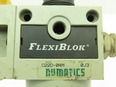 Numatic C22D-04M Pneumatic Coalescing Filter/Reg w/VS22-04 Shut-Off Valve .5"NPT