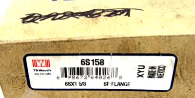 NEW TB WOODS 6S158 COUPLING FLANGE 6SX1 5/8