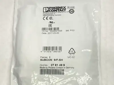 NEW PHOENIX CONTACT D-SUB BUS CONNECTOR 9-PIN 2761499