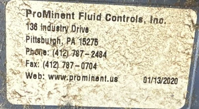 USED ProMinent Fluid Controls, Inc BT5B0713PVT400MUD000A00