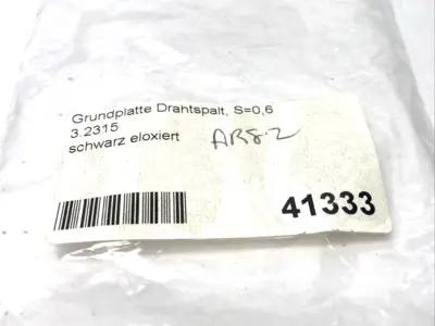 USED HESSE GROUND/BASE PLATE SET, 0.6MM & 0.9MM