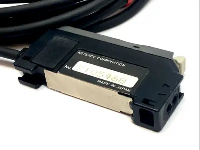 USED KEYENCE FIBER OPTIC AMPLIFIER MAIN UNIT PNP 12–24VDC 250ΜS MISSING COVER