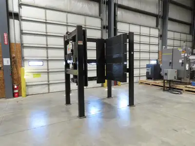 42"W x 48"L Pallet Feeder Dispenser for Robot Palletizer Conveyor 98"H
