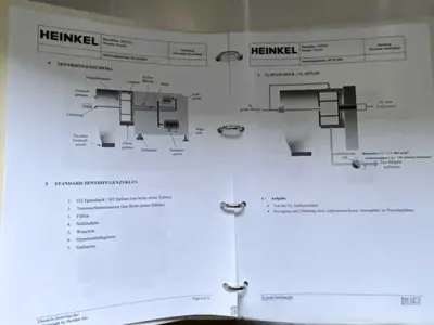 Heinkel HF 600.1 Inverting Filter centrifuge, 316L SS.