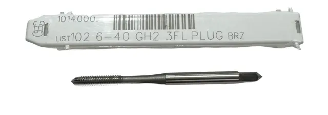 OSG 6-40 Straight Flute Plug Tap 3 Flute GH2