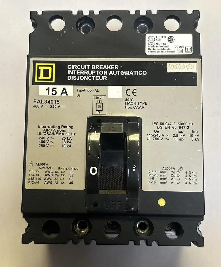 USED SQUARE D FAL34015