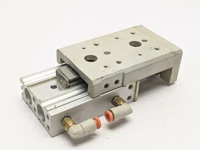 MXS12-30 | SMC  Guided Cylinder Dual Rod Slide Table 12mm Bore 30mm Stroke - Used