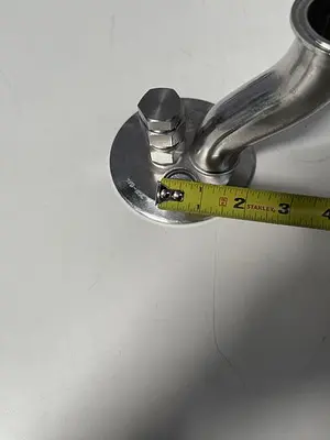 USED ITT SHEROTEC 5" END CAP W/ 2" AND 1" PORT