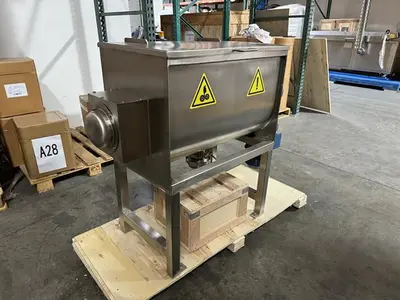 New NEC 100 Cu Ft Stainless Steel Double Ribbon Blender