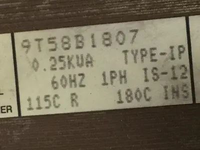 USED GENERAL ELECTRIC 9T58B1807