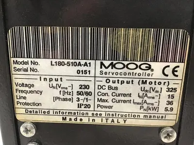Used MOOG L180-510A-A1 Servo Drives | Ideal Machinery #663724