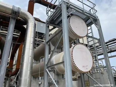 Used Southern Heat Exchanger 8500 Sq. Ft. 304L Stainless Horizontal Heat Exchanger – 51" x 26', Built 2019