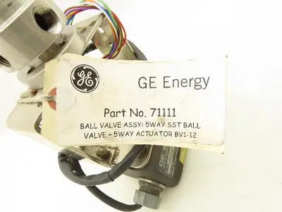General Electric 71111 KVB Enertec CFDS Motorized Ball Valve 115VAC 150W 1/4"NPT