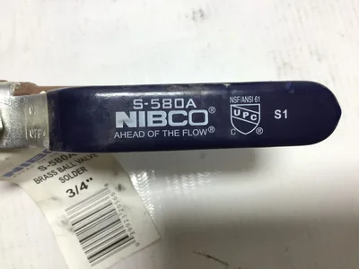 NIBCO S-580A 3/4″ Solder Ball Valve FBB Conventional Port (12pcs/bx)