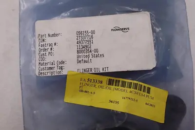 FLOWSERVE 056155-00 OIL FLINGER KIT STOCK #K-2384