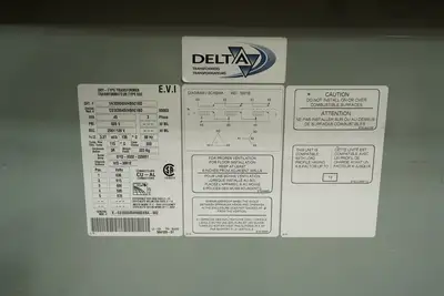 45 KVA - 600V to 208V/120V 3 Phase Dry Isolation Multi-Tap Transformer