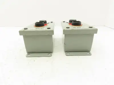 SCE-2PBI Pushbutton Control Station Enclosure Start/Stop 2-Button Box Lot of 2