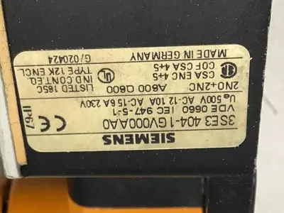 USED SIEMENS 3SE3 404-1G