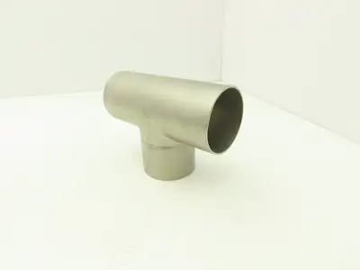 2-1/2" OD Tee Butt Weld Adapter Stainless Steel Tumble Finish A = 3 Lot of 4
