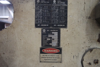 Mubea HIW 1000/610 110 Ton Ironworker (LOCATION: Schertz, TX)